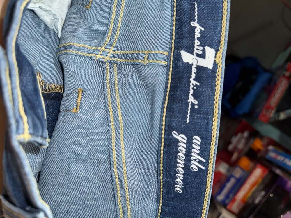 7 For All Mankind Ankle Gwenevere Skinny Jeans Size 32 - Picture 6 of 8